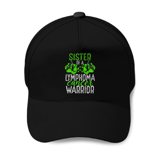 Sister Lymphoma Cancer Awareness Sibling Twin Baseball Caps