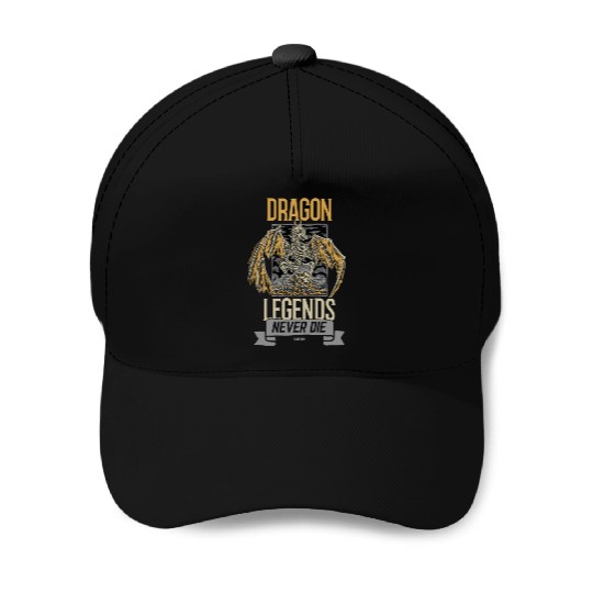 Dragon Legends Never Die Baseball Caps