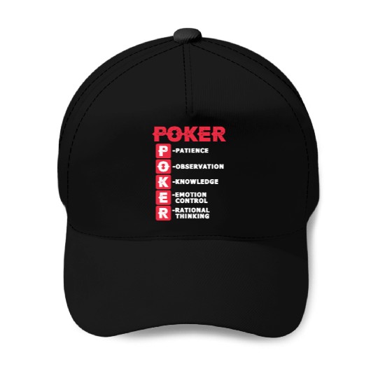 Poker Definition Baseball Caps