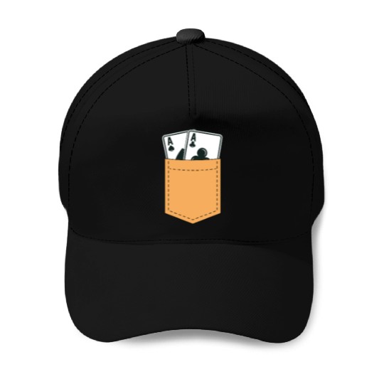 Poker Pocket Baseball Caps