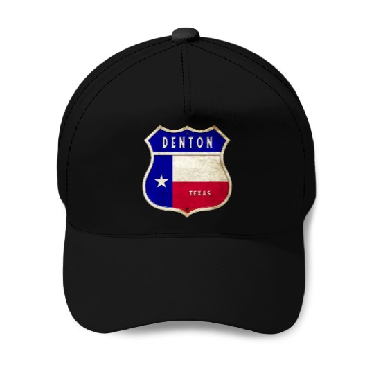 Denton Texas coat of arms flag design Baseball Caps