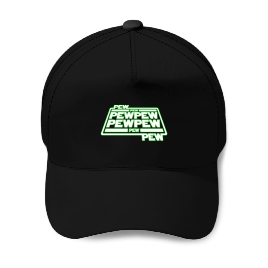 Pew Pew Pew Baseball Caps