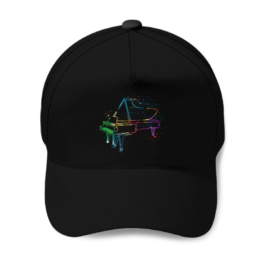 Piano, Pianist Baseball Caps