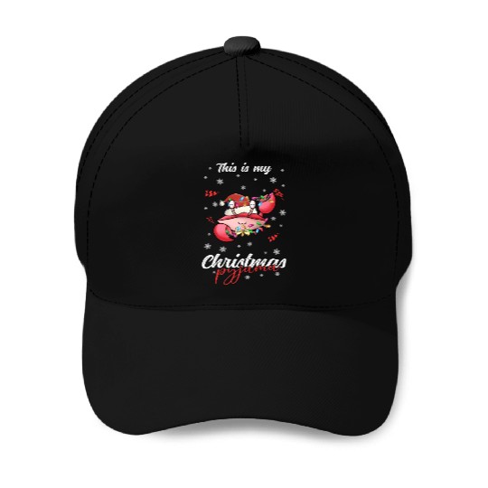 Winter Christmas Pyjama Crab Baseball Caps