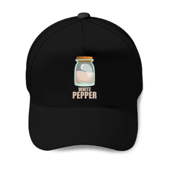 White Pepper Spice Flavor Food Cooking Baseball Caps