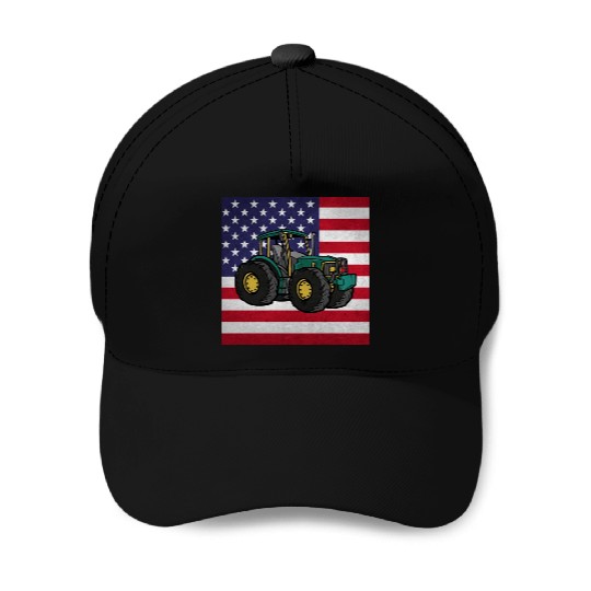Farming Tractor Baseball Caps