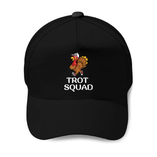 Thanksgiving Running Turkey Trot Squad Baseball Caps