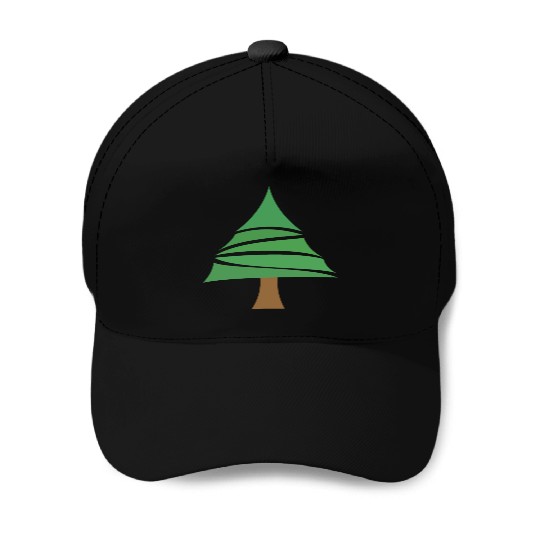 Christmas tree Baseball Caps