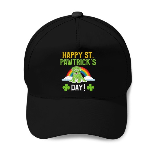 Funny St. Paddy Happy St. Pawtrick's Day Puppy Dog Baseball Caps