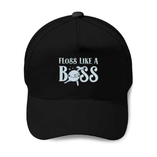 Floss Like A Boss Sea Unicorn Animal Lover Narwhal Baseball Caps