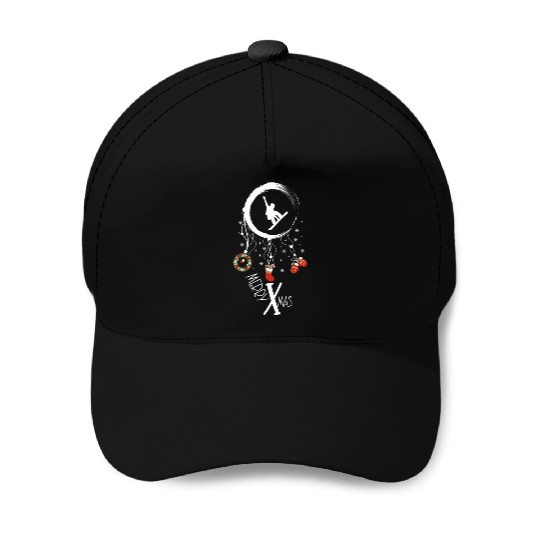Winter dreamcatcher Christmas Snowboard Baseball Caps