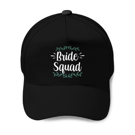 Bride Squad Wedding Bachelorette Cute Party Baseball Caps