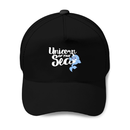 Unicorn of the sea narwhal humor Baseball Caps