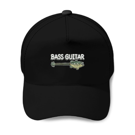 Bass Guitar - Bass Guitar Guitar Player Guitarist Baseball Caps