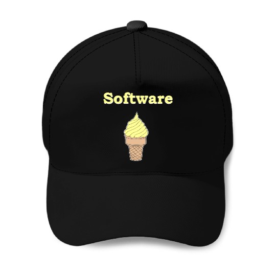 Software Vanilla Ice Cream Baseball Caps