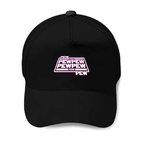 Pew Pew Pew Baseball Caps