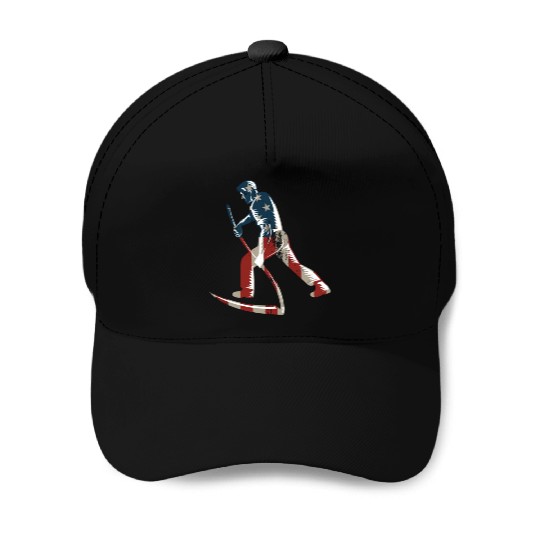 Farming Farmer American Flag Us Baseball Caps