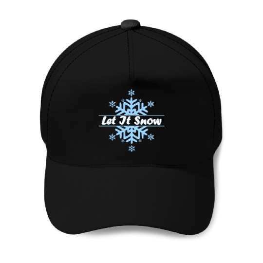Let it snow in Christmas Baseball Caps