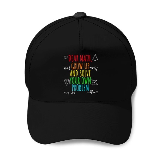 Math Teacher Life 100 Days Of School Baseball Caps