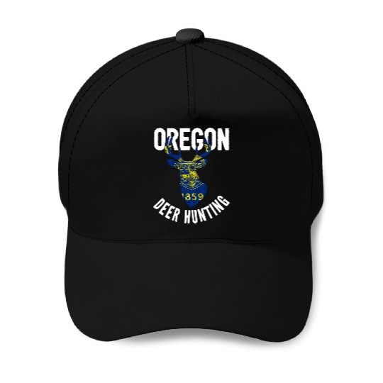 Oregon Deer Hunting Buck Stag Hunter Baseball Caps