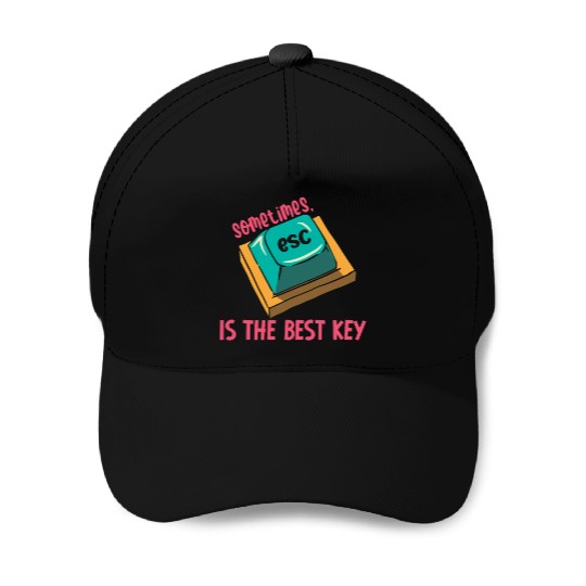 Software Engineer Computer Key Programming Baseball Caps
