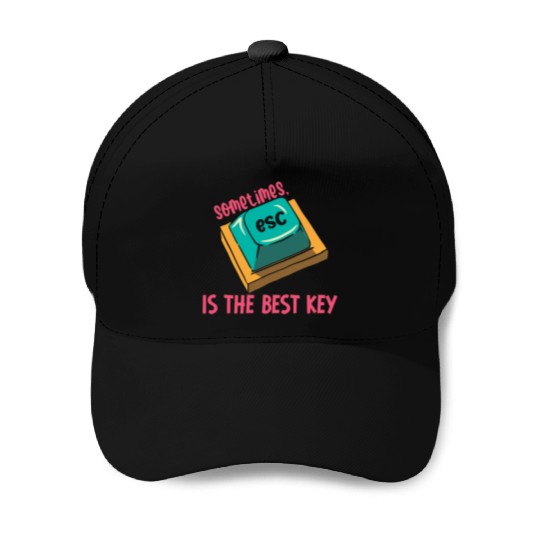 Software Engineer Computer Key Programming Baseball Caps