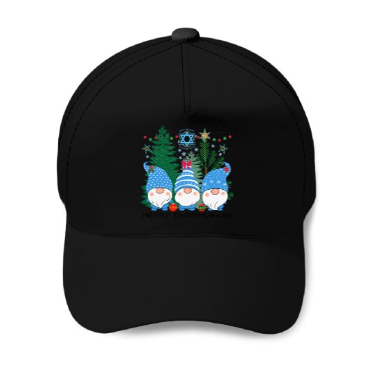 Merry Christmukkah, Jewish Christmas, Hanukkah Baseball Caps