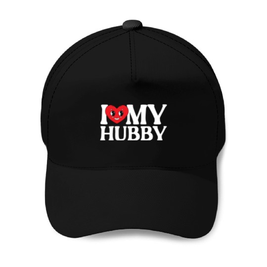 I Love My Hubby Valentines Day Marriage Cupid Love Baseball Caps