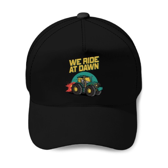 We Ride At Dawn Dad Lawn Mower Make Laugh Day Yard Baseball Caps