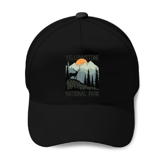 YStone National Park Mountains Wilderness Baseball Caps
