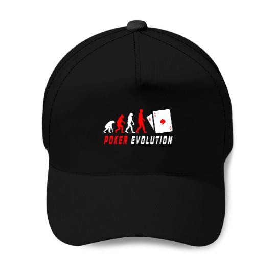 Poker Evolution Baseball Caps