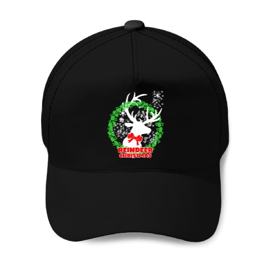 Reindeer Christmas Baseball Caps