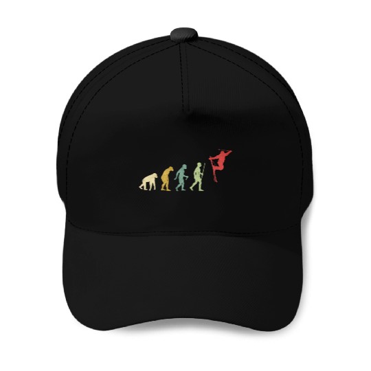 Skiing Extreme Freestyle Evolution Baseball Caps