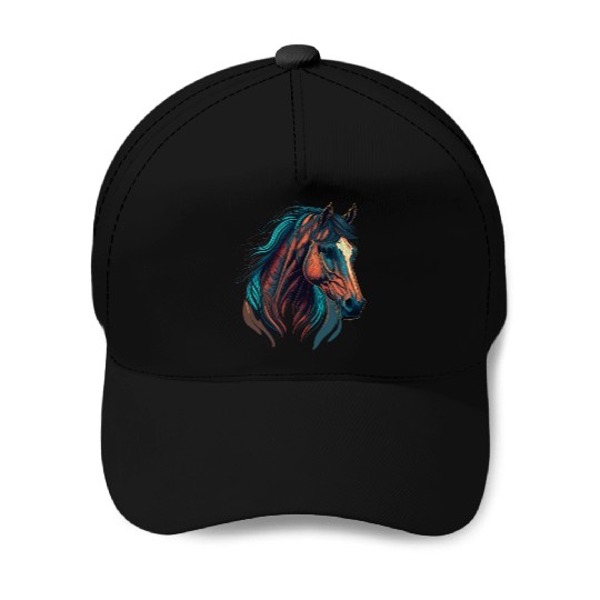Race Horse Baseball Caps