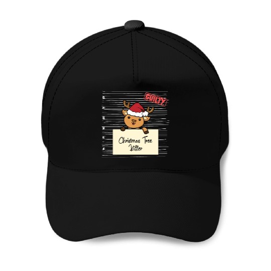 Deer christmas funny prison Baseball Caps