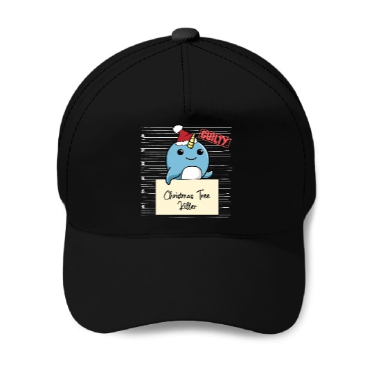 Narwhal christmas funny prison Baseball Caps