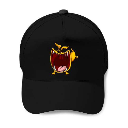 Scary Big Mouth Dog Owners Pet Lover Gift Ideas Baseball Caps