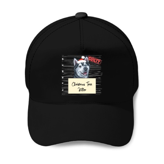Husky christmas funny prison Baseball Caps