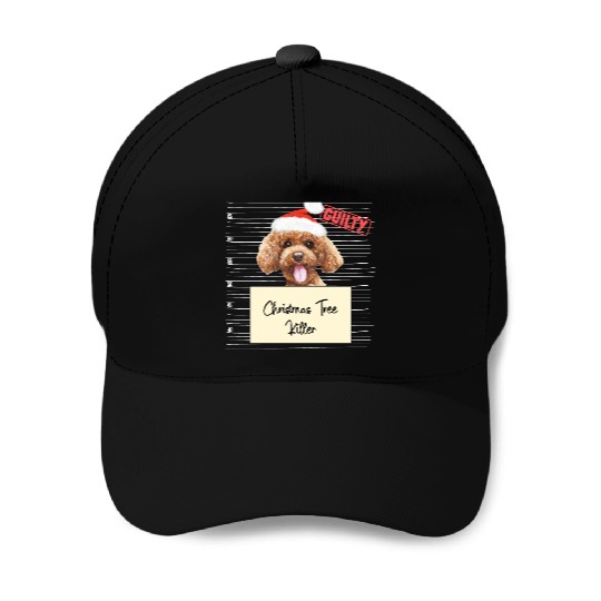 poodle christmas funny prison Baseball Caps