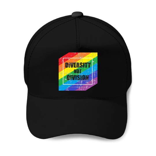 Diversity not Division Peace Love Inclusionn Human Baseball Caps