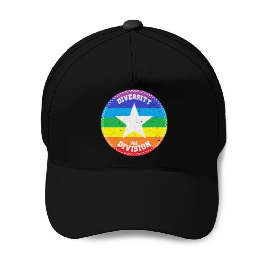 Diversity not Division Peace Love Inclusionn Human Baseball Caps
