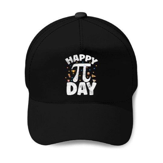 Happy Pi Day Kids Math Teachers Student Professor Baseball Caps