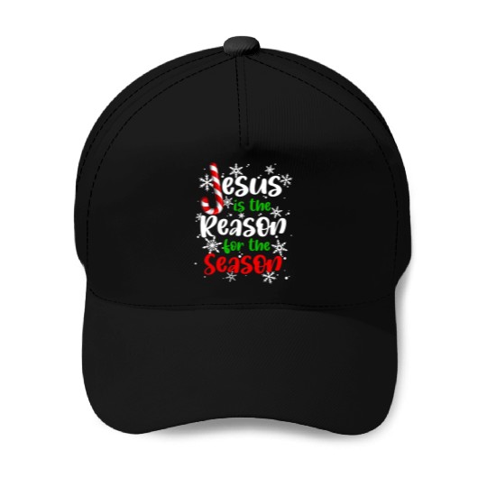 Jesus is The Reason for the Season Candy Christian Baseball Caps