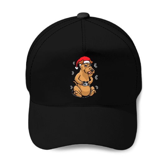 Christmas Irish Terrier Dog Video Game Gamer Baseball Caps