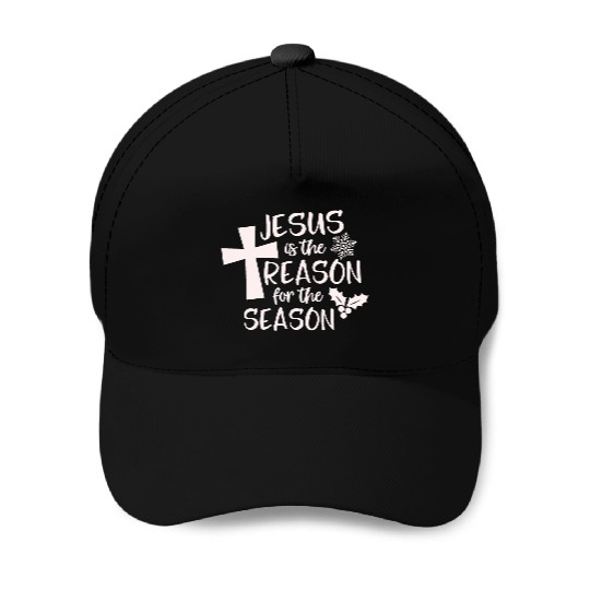 Jesus is The Reason for the Season Candy Christian Baseball Caps