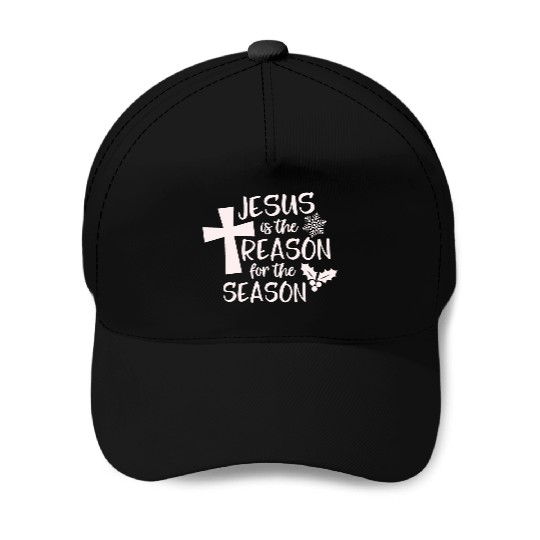 Jesus is The Reason for the Season Candy Christian Baseball Caps