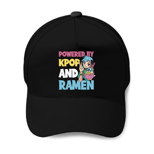 Kpop And Ramen Funny Kpop Gift Baseball Caps