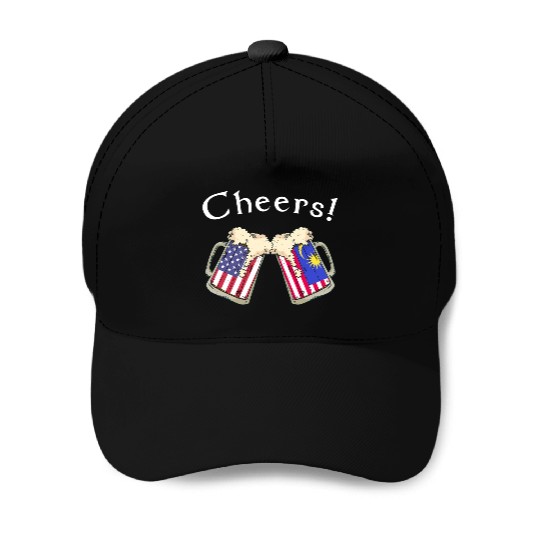 Malaysian American Grown Country Cheers Beer Drink Baseball Caps