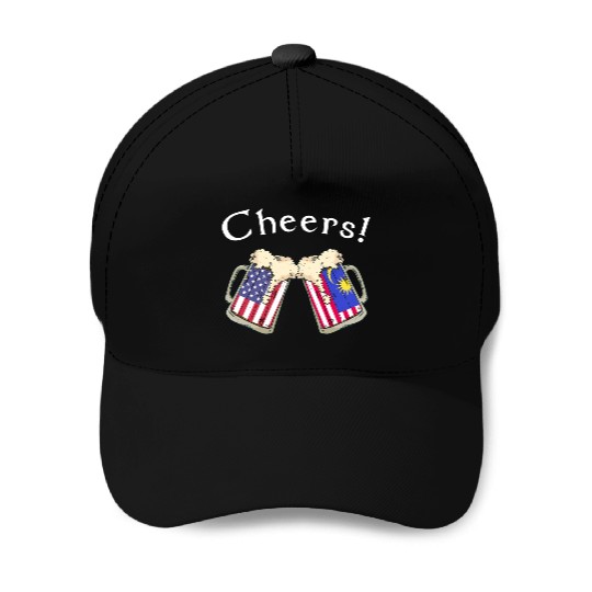 Malaysian American Grown Country Cheers Beer Drink Baseball Caps