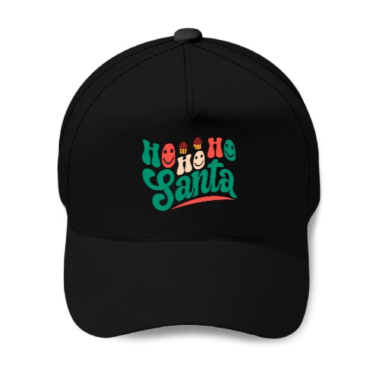 Ho Ho Ho Santa Baseball Caps
